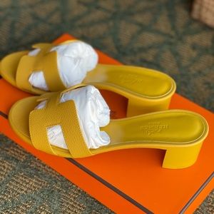 Hermes oasis in yellow and epsom leather